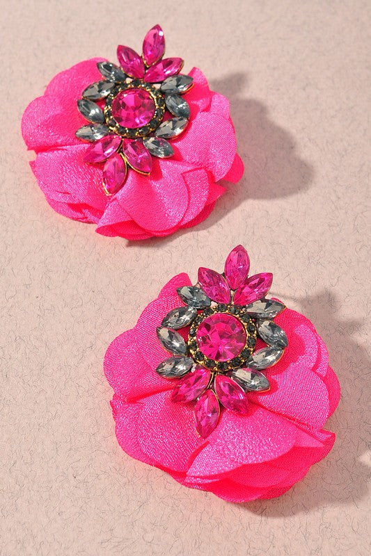 Flower Stud Earrings | PINK